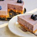 Kwarktaart met bosbessen