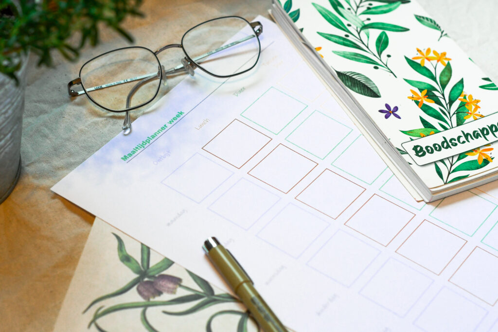 Weekmenu maken licht