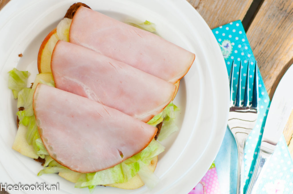 Broodje paté met appel