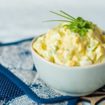 Makkelijke zelfgemaakte eiersalade