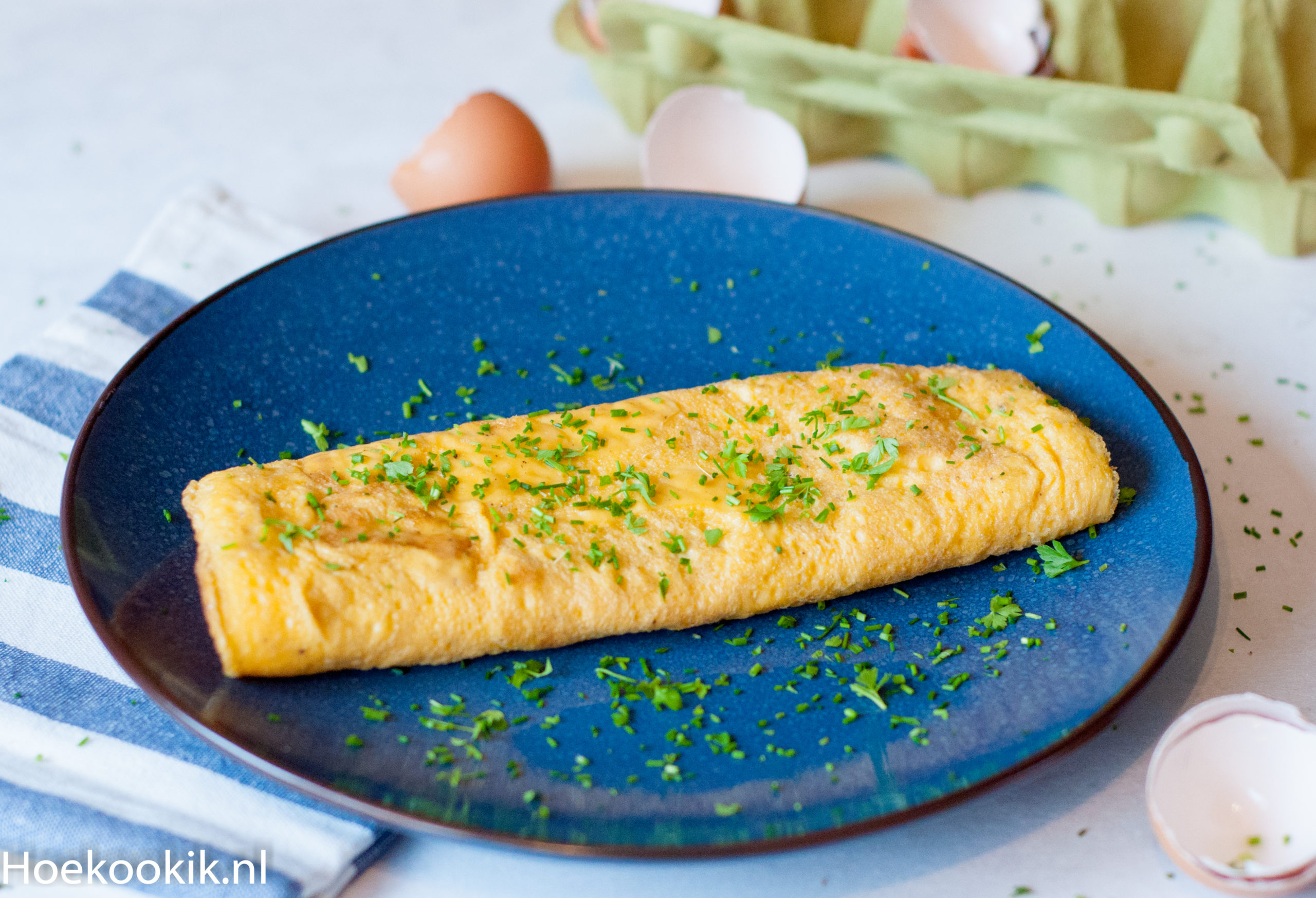 Basisrecept voor omelet met 5 variatie-ideeën.