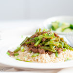 Aziatisch gehakt met boontjes