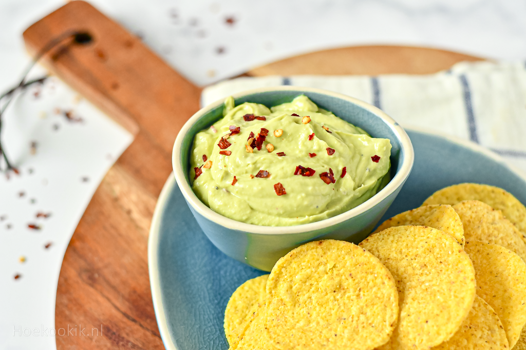 Avocado dip met kwark-5